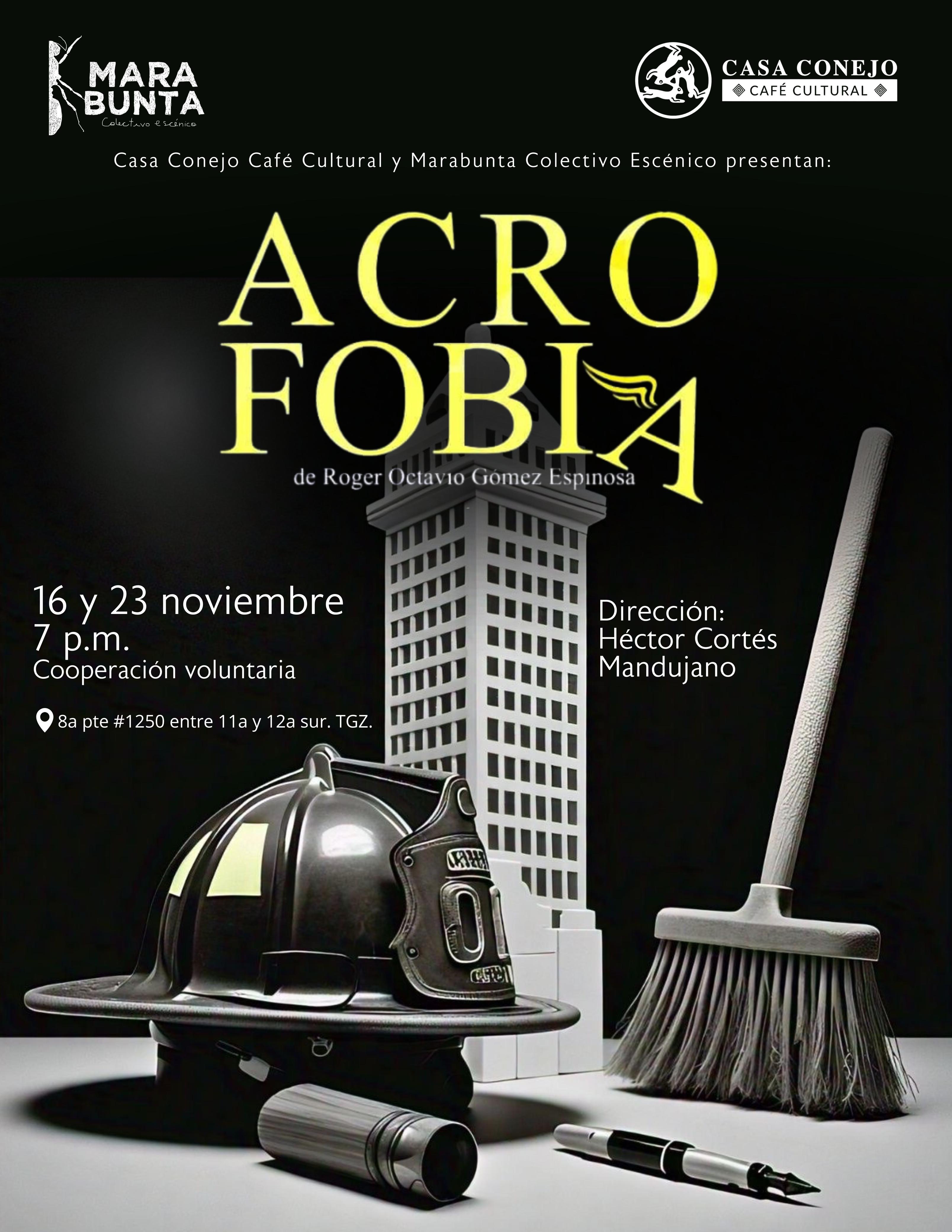 Cartel "Acrofobia", noviembre 2024.