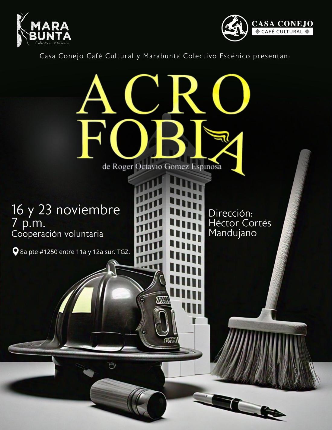 Cartel "Acrofobia", noviembre 2024.