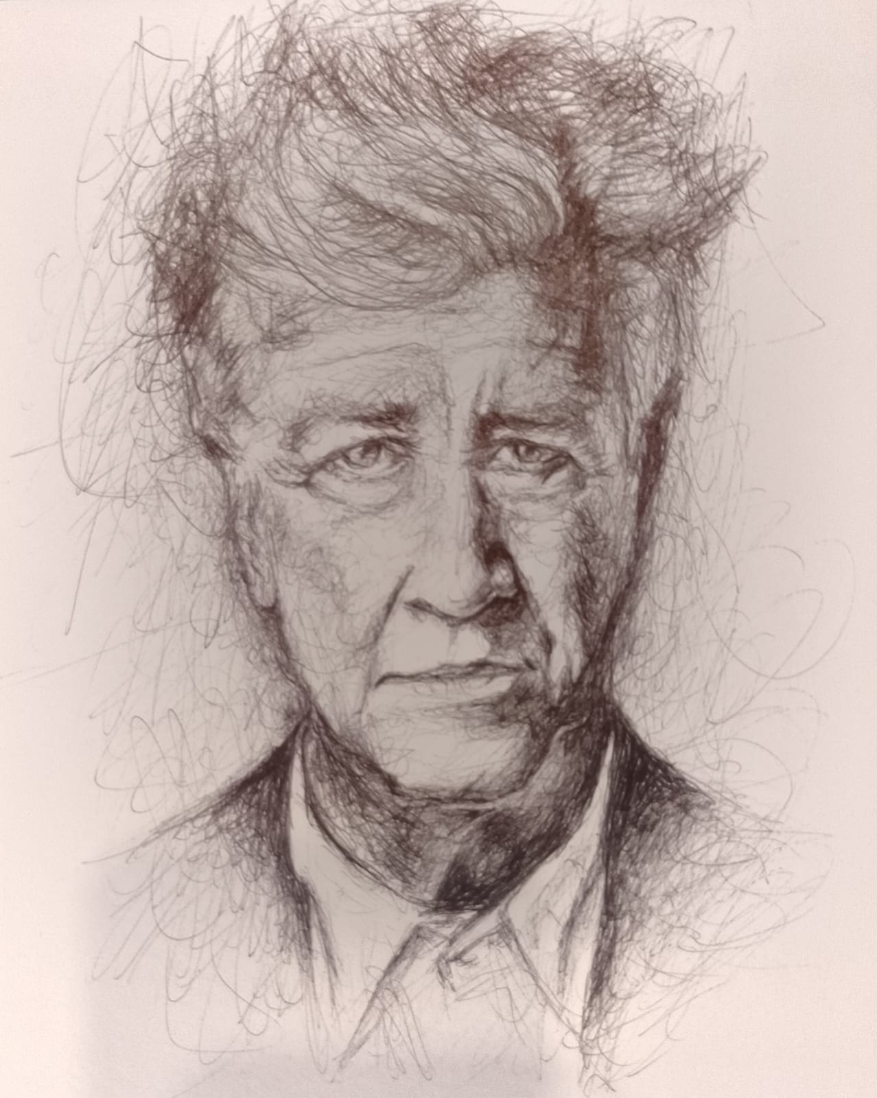 Ilustración:  "David Lynch por Juan Ángel Esteban Cruz".