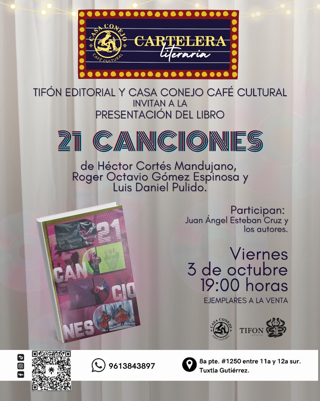 Ilustración cortesía de Casa Conejo Café.