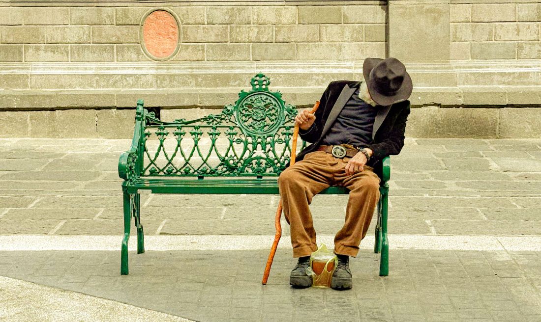 Photo by David Rosales: https://www.pexels.com/photo/man-resting-on-bench-in-puebla-mexico-33365315/